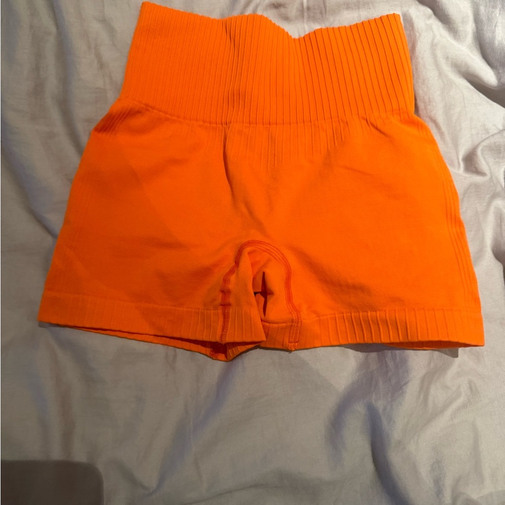 Orange shorts from bo + tee